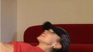 Skinny teen bouncing - porn video