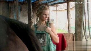 Old man fucking Blond Teen - porn video