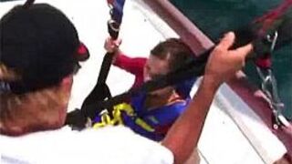 Bikinied Teens Parasailing - porn video