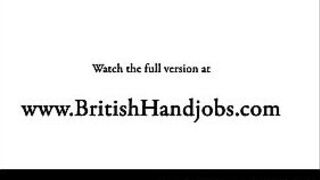 Busty blonde is mistreating a cock POV - porn video