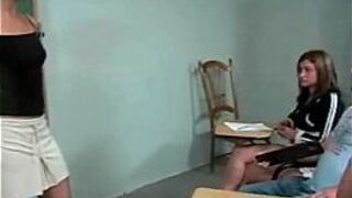 Naughty student gets ass spanked - porn video